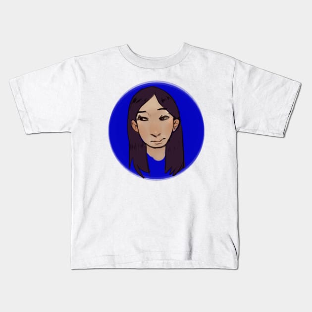 Forlorn Girl Kids T-Shirt by miiiwu